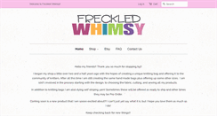 Desktop Screenshot of freckledwhimsy.com