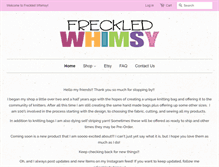 Tablet Screenshot of freckledwhimsy.com